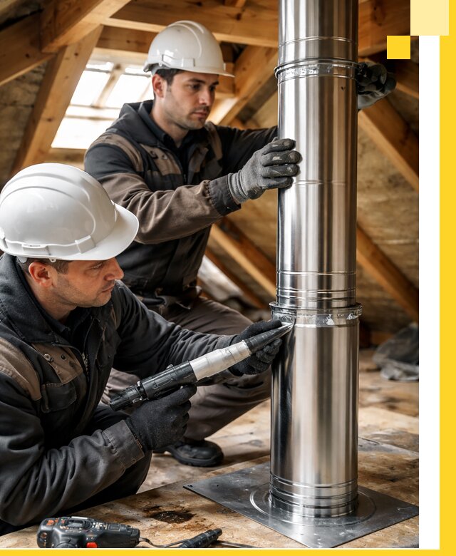 Монтаж дымоходов для каминов в Лянторе с гарантией качества