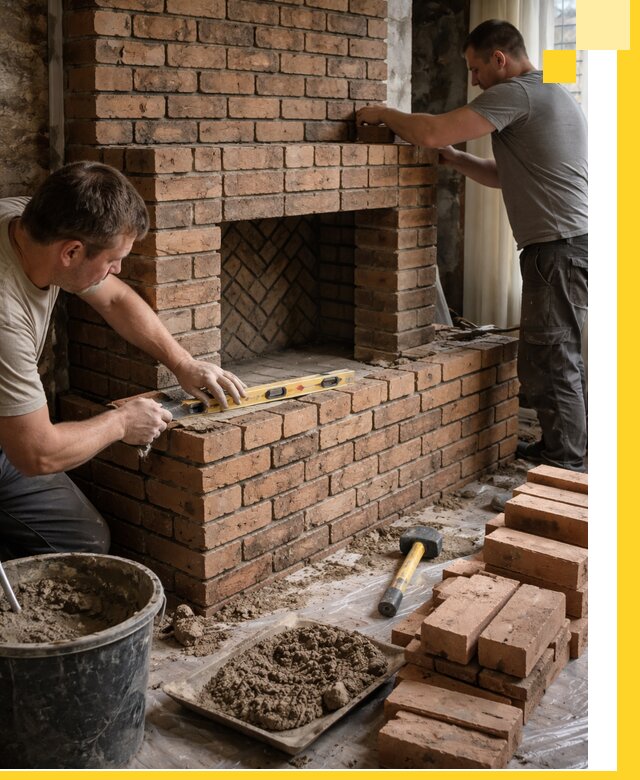 Изготовление и установка кирпичных каминов в Лянторе