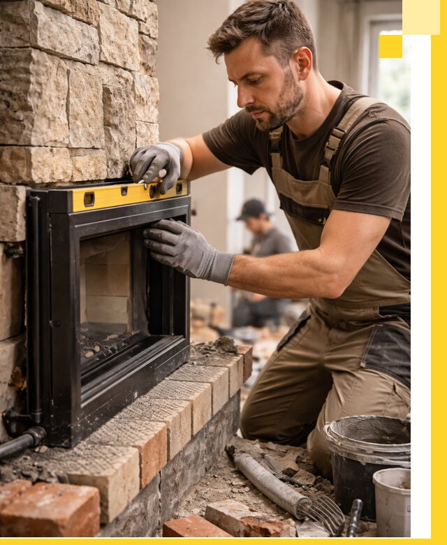 Дровяные камины под ключ в Лянторе: монтаж, обустройство