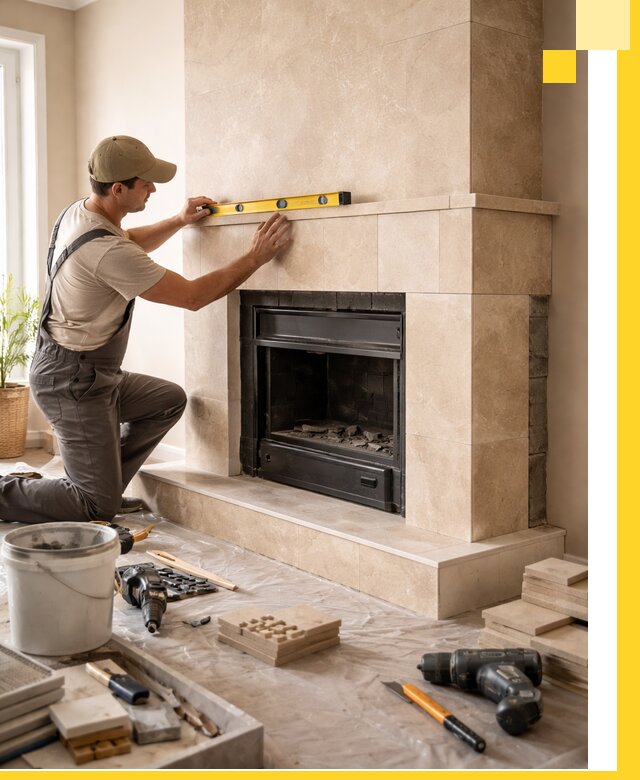 Установка и монтаж каминов в частном доме под ключ в Лянторе