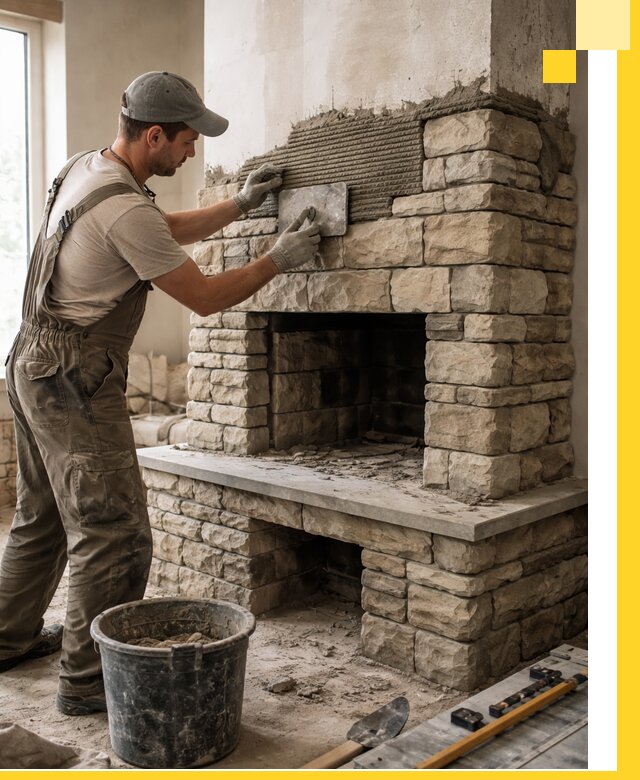 Строительство каминов под ключ в Лянторе от проектирования до монтажа