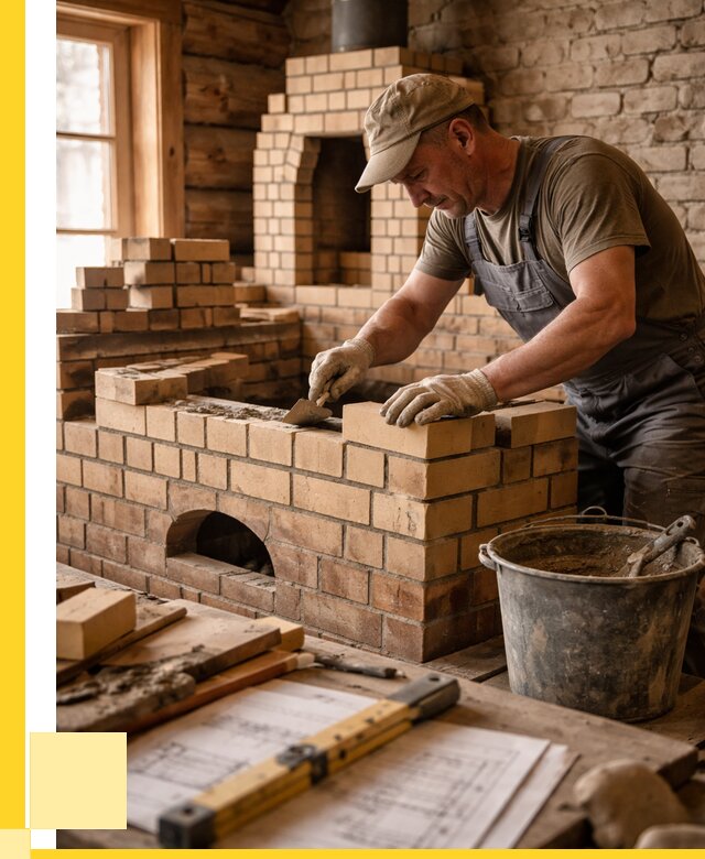 Кладка печей из кирпича в Лянторе цены от 30711 р. - ЭриданЛнт