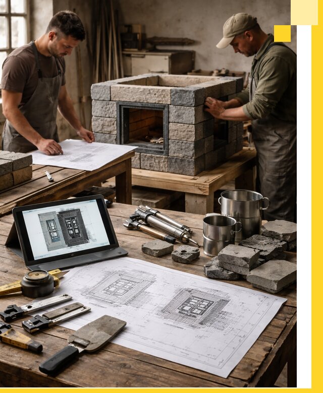 Разработка проектов печей с согласованием и монтажом в Лянторе