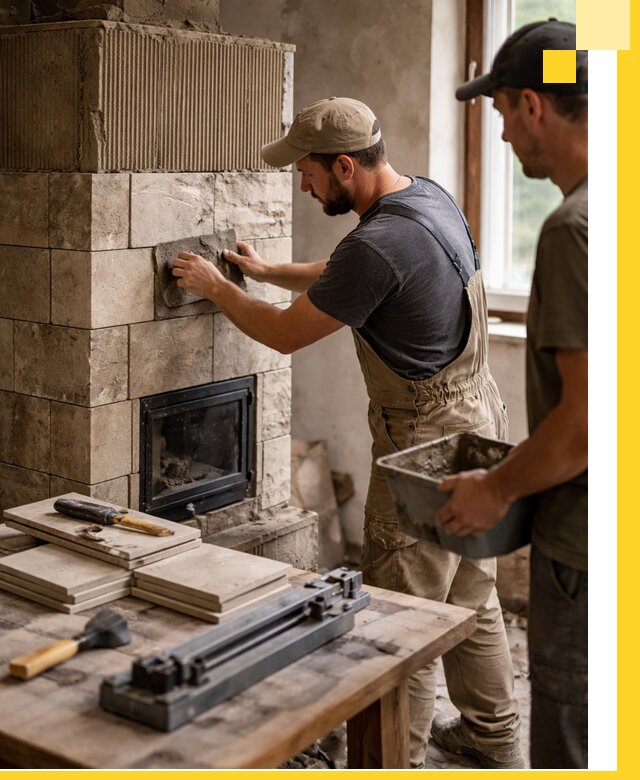 Профессиональная облицовка печей в Лянторе: керамика и камень