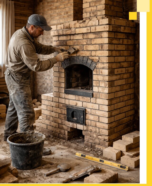 Кирпичные печи под ключ в Лянторе: проектирование и кладка