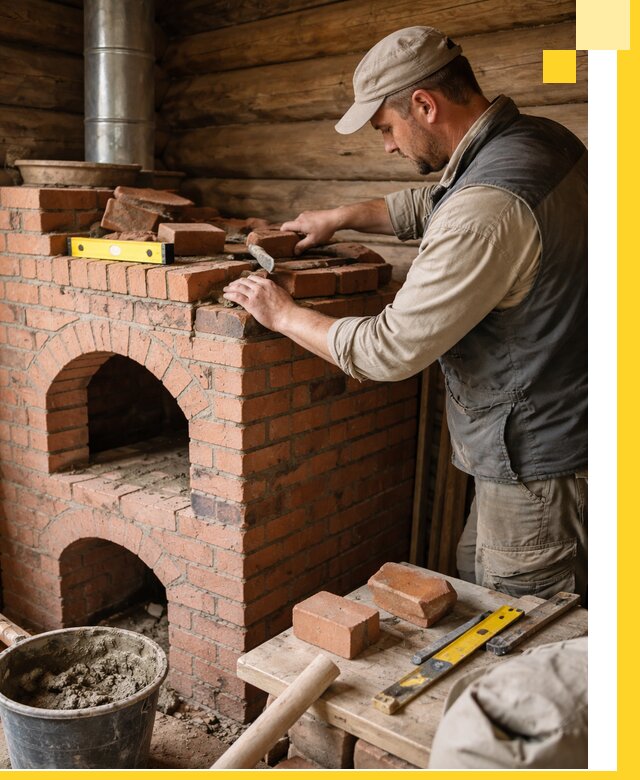 Изготовление и установка русских печей в Лянторе под ключ