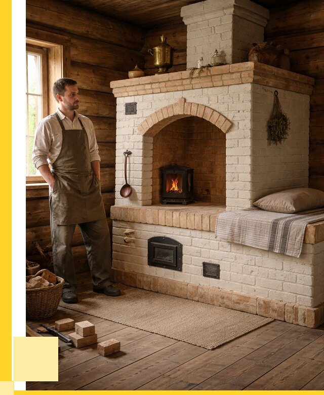 Русские печи с лежанкой под ключ в Лянторе от 153555 р. ЭриданЛнт