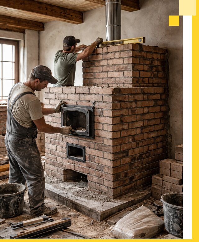 Печи для загородного дома под ключ в Лянторе — монтаж и сервис