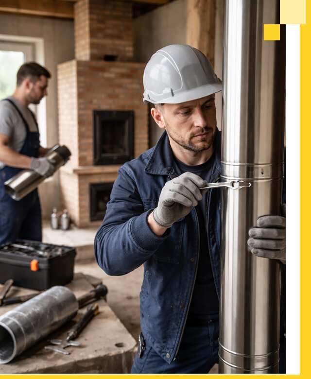 Профессиональный монтаж дымоходов для печей в Лянторе