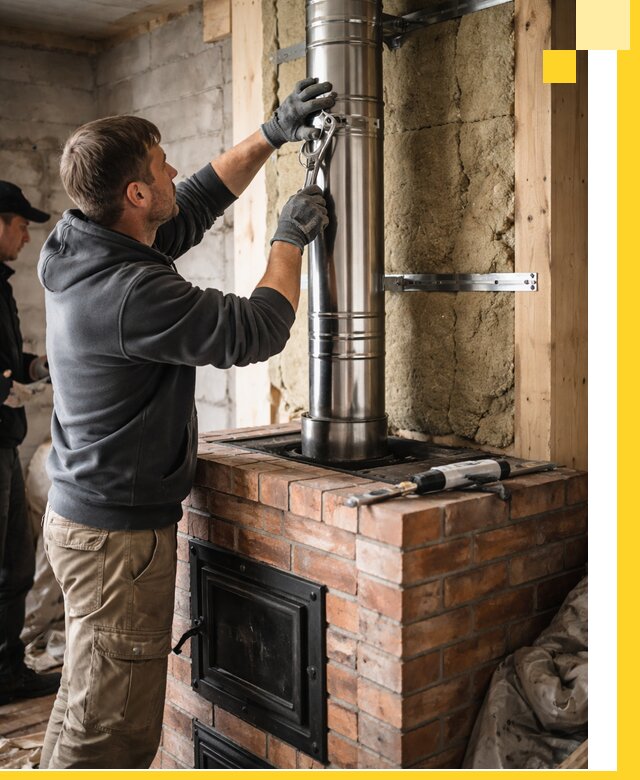 Изготовление и монтаж печей и дымоходов под ключ в Лянторе