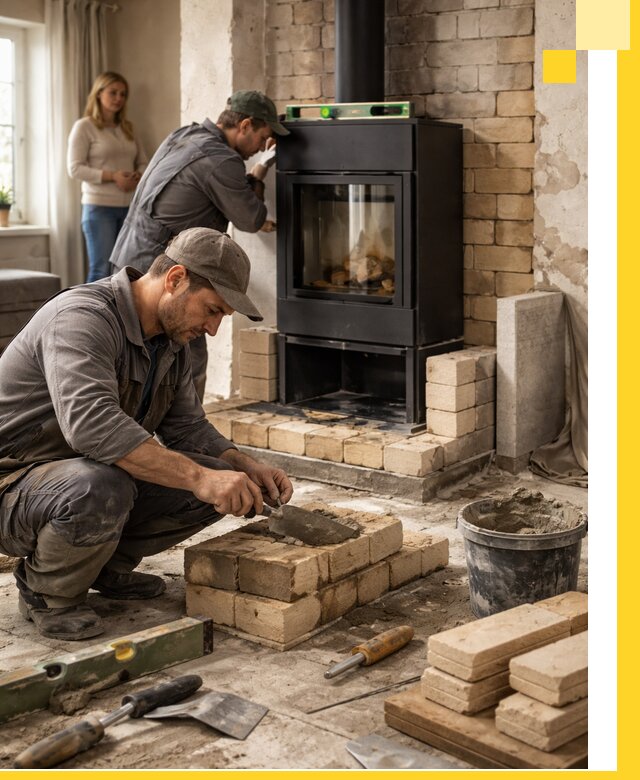 Печи и камины под ключ: проект, установка в Лянторе