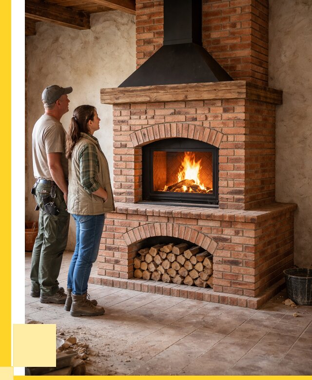 Печи камины из кирпича в Лянторе от 122844 р. | ЭриданЛнт