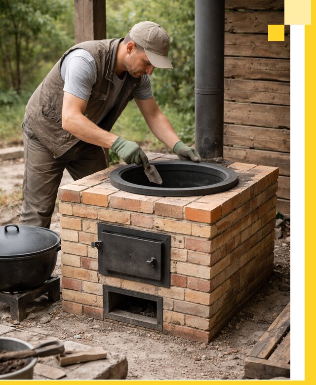 Изготовление и установка печей для казана в Лянторе под ключ