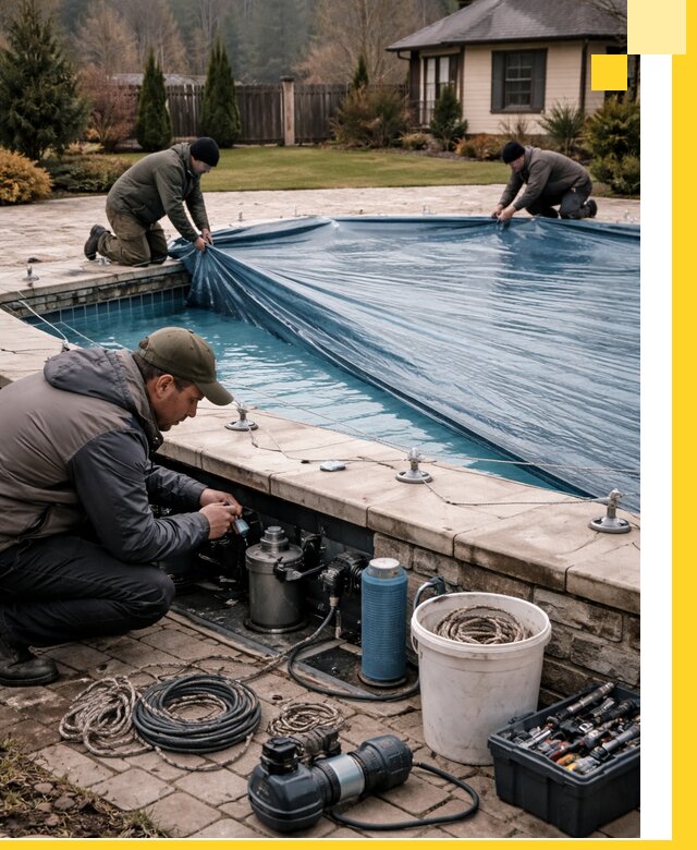 Консервация бассейнов в Лянторе: подготовка к длительному хранению