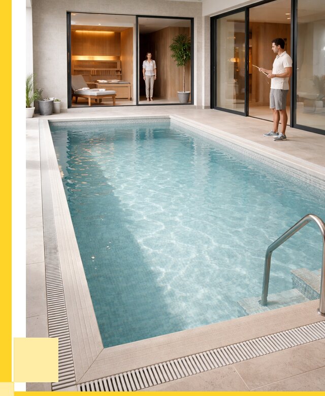 Отделка бассейна пленкой ПВХ в Лянторе от 3583 р. - ЭриданЛнт