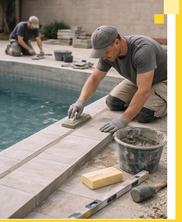 Отделка бассейнов в Лянторе: декоративная отделка и гидроизоляция