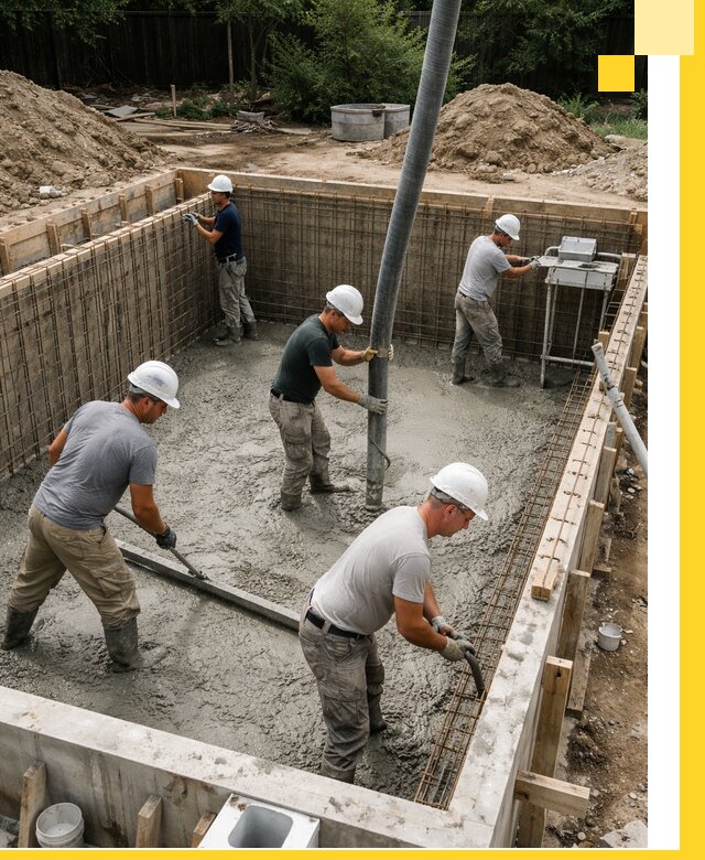 Строительство бетонных бассейнов под ключ в Лянторе