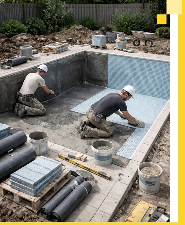 Проектирование и строительство стационарных бассейнов в Лянторе