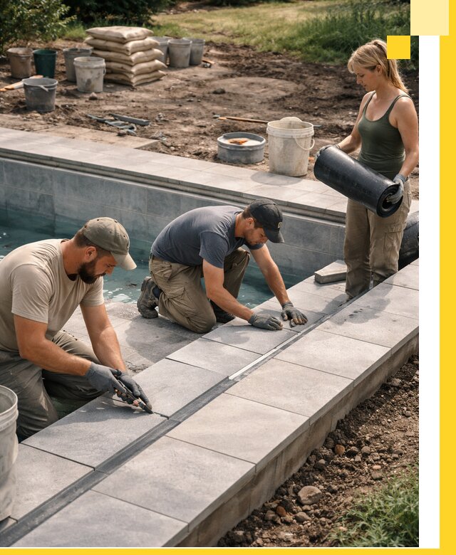 Строительство и монтаж уличных бассейнов под ключ в Лянторе