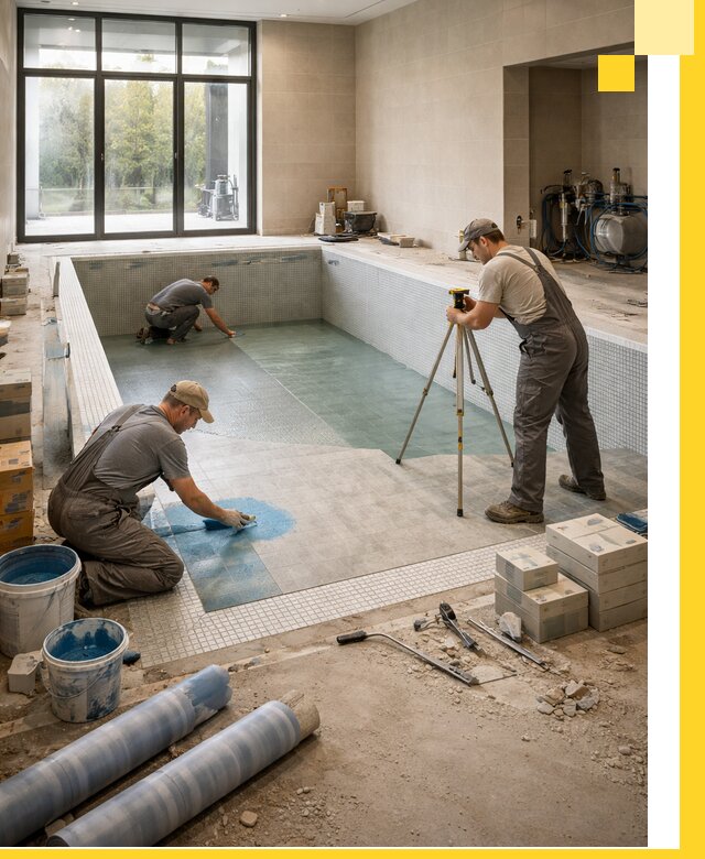 Проект и строительство закрытых бассейнов в Лянторе под ключ