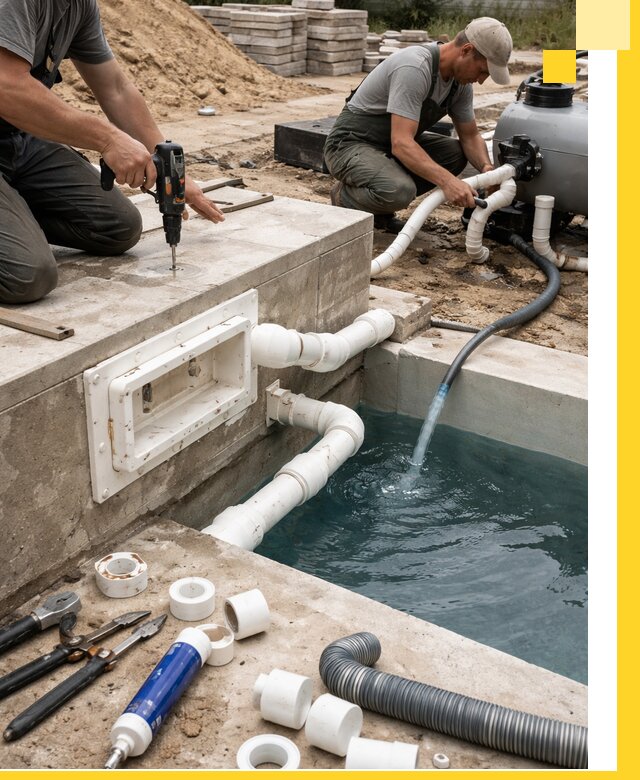 Строительство скиммерных бассейнов под ключ в Лянторе