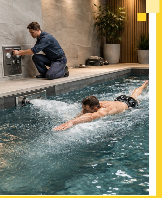 Проектирование и монтаж бассейнов с противотоком в Лянторе