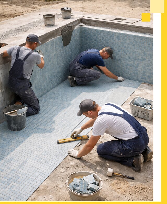 Укладка и установка плитки для бассейнов под ключ в Лянторе