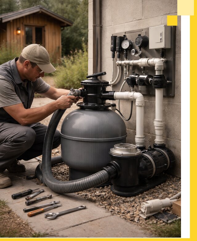 Продажа и монтаж фильтров и насосов для бассейнов в Лянторе