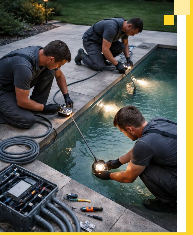 Профессиональное освещение бассейнов в Лянторе: дизайн и монтаж