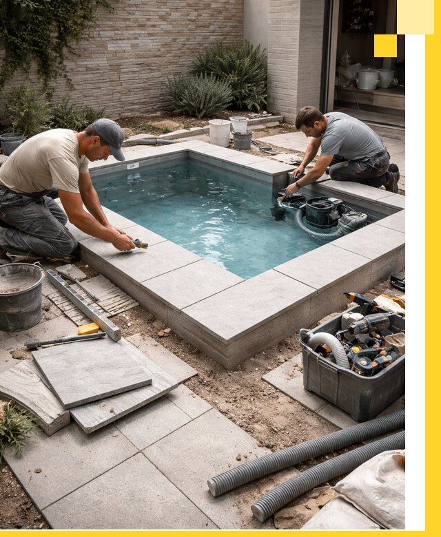 Мини бассейны под ключ в Лянторе, дизайн и установка