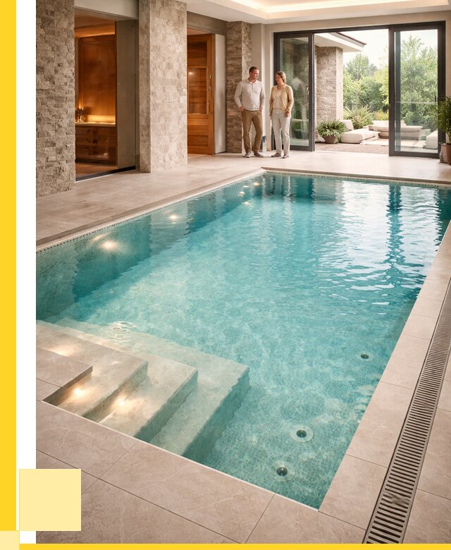 Бассейн во дворе в Лянторе: проект, отделка от 1228440 р. | ЭриданЛнт