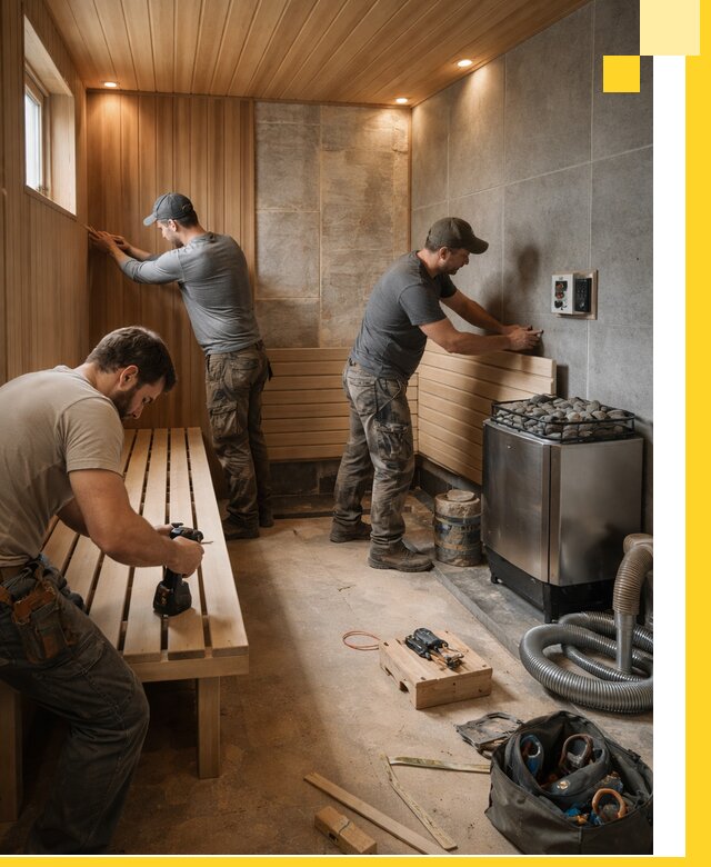 Сауны под ключ в Лянторе, проектирование, строительство, отделка