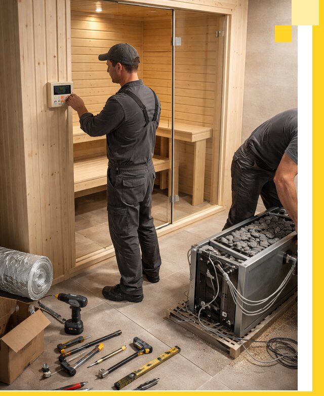 Поставка, установка и монтаж электрических саун в Лянторе