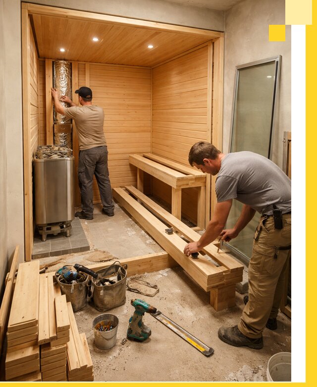 Проектирование и установка домашних саун под ключ в Лянторе