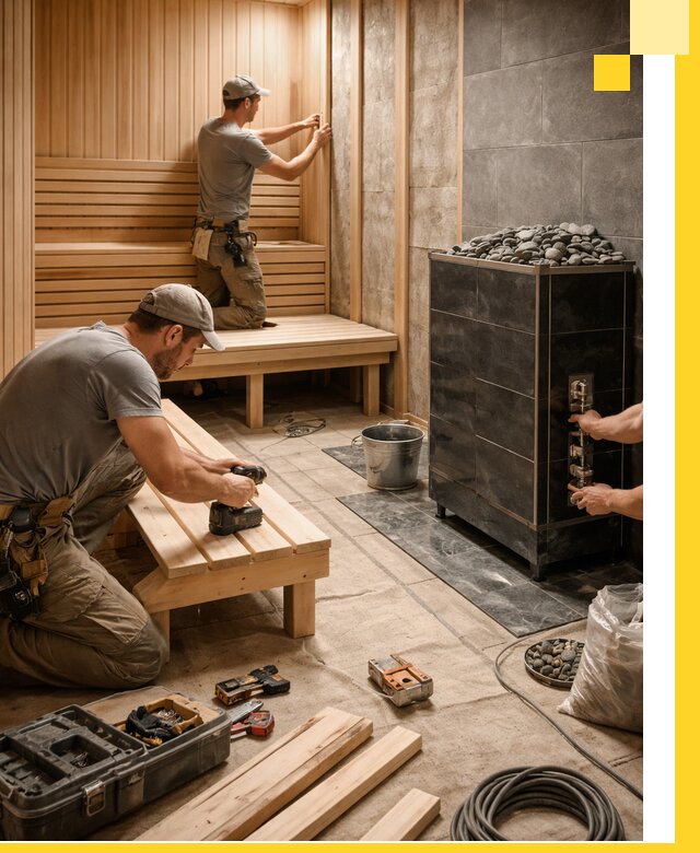 Дизайн и строительство интерьерных саун под ключ в Лянторе