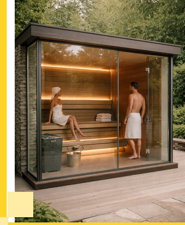 Сауна стеклянная и двери для сауны в Лянторе от 255925 р. | ЭриданЛнт