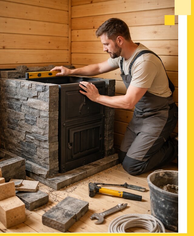 Производство и установка печей для саун под ключ в Лянторе