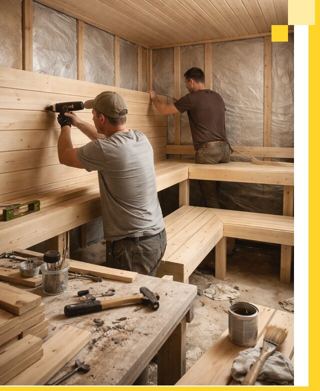 Профессиональная отделка бань и саун под ключ в Лянторе