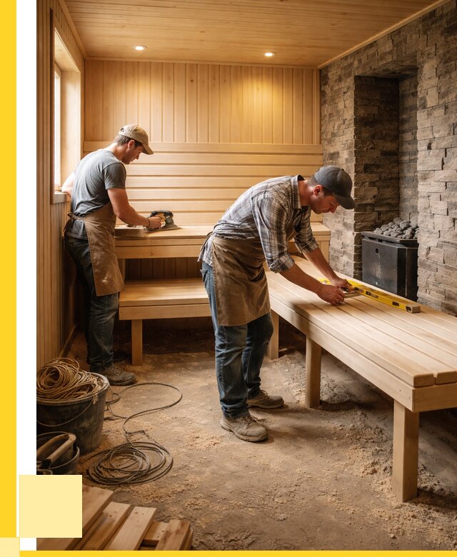 Отделка бани в Лянторе: внутренняя отделка от 3071 р. | ЭриданЛнт