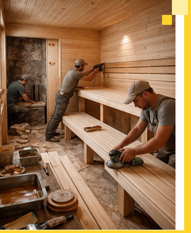 Профессиональная отделка бань в Лянторе под ключ, с гарантией