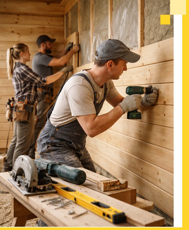 Обшивка бань под ключ в Лянторе: отделка стен и потолков