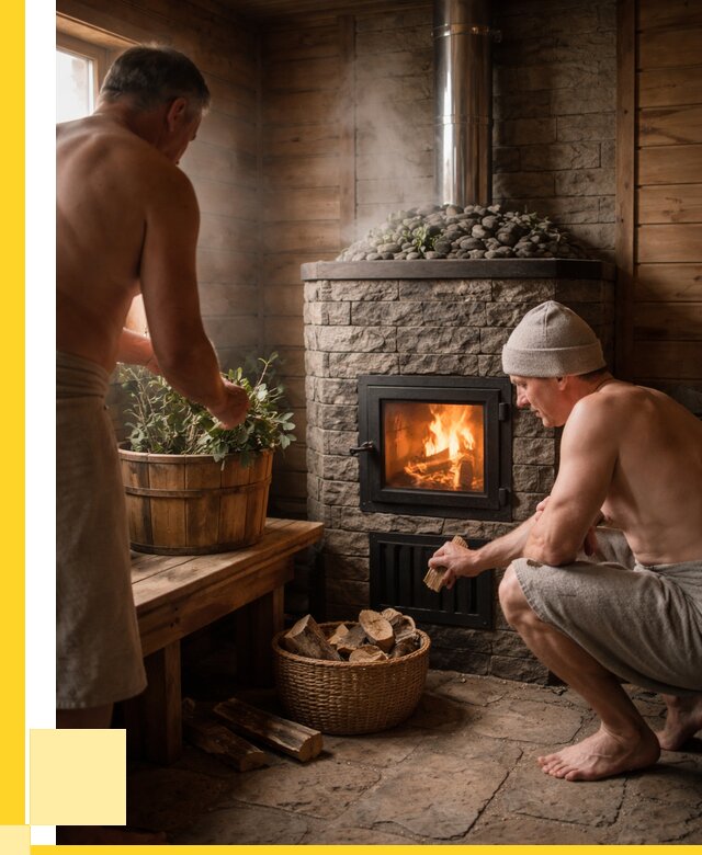 Банные печи под ключ в Лянторе от 46067 р. | ЭриданЛнт кирпичная