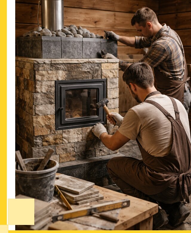 Облицовка банной печи в Лянторе от 15356 р. | ЭриданЛнт