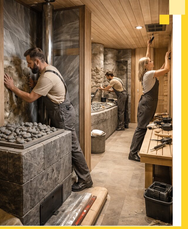 Строительство бань и SPA процедур в Лянторе под ключ и отделкой