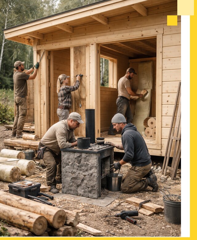 Купить баню под ключ в Лянторе строительство монтаж отделка