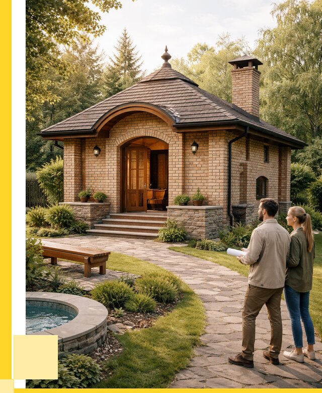 Проект кирпичной бани в Лянторе от 30711 р. | ЭриданЛнт