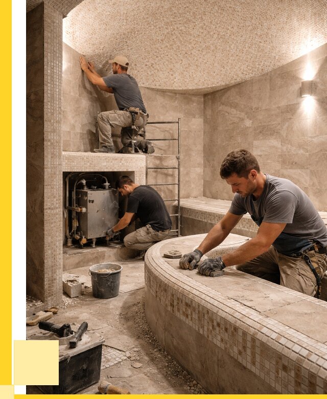 Монтаж хамамов под ключ в Лянторе от 255925 р. ЭриданЛнт