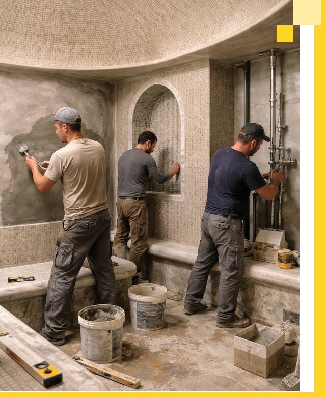 Профессиональный монтаж хамамов под ключ в Лянторе с гарантией