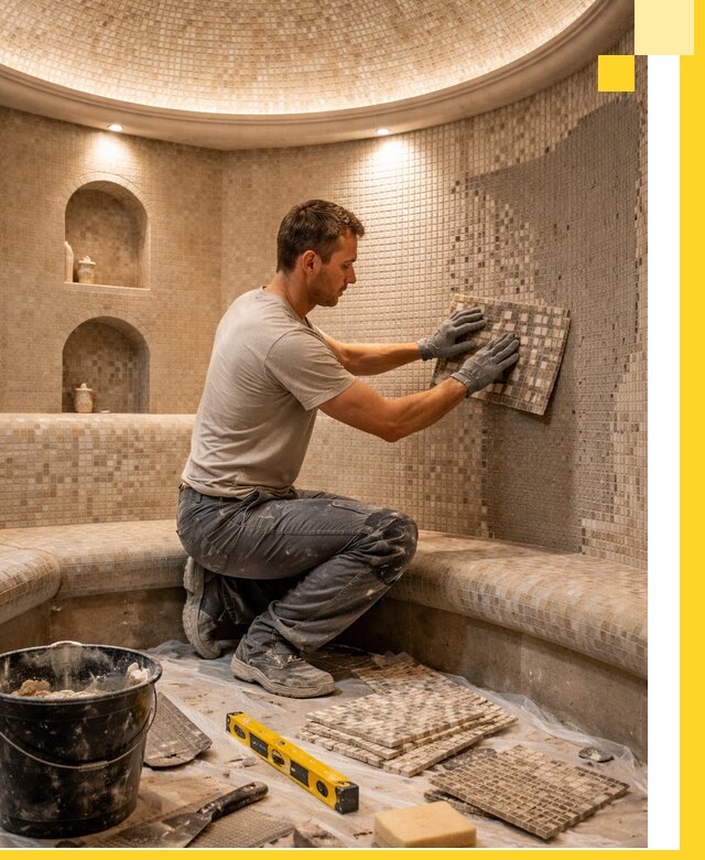 Устройство и монтаж домашнего хамама под ключ в Лянторе