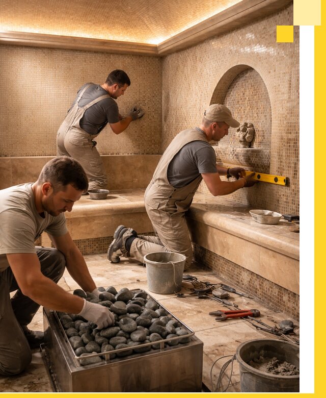 Проектирование и строительство хамама и сауны в Лянторе